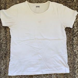 Plain white t-shirt